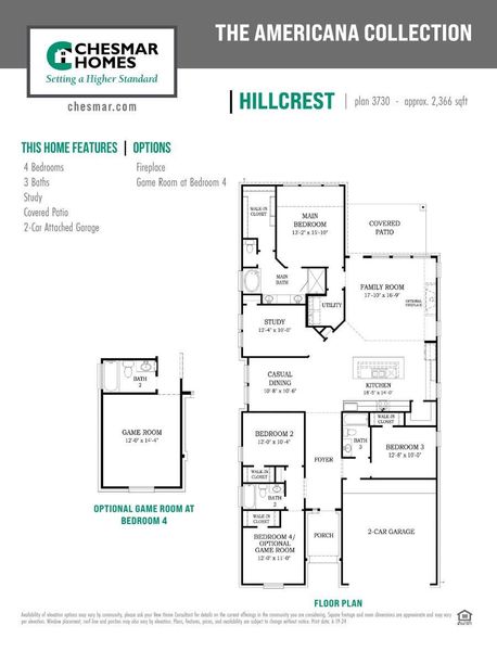 Hilcrest Floorplan