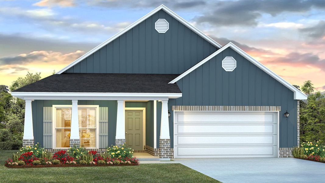Front exterior of a home in the Holley Grove at Peach Creek community, located in Santa Rosa Beach, FL (Image 10).