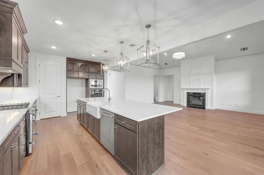 Furnished interior view inside a new home in Kreymer at the Park, Wylie (Image 16).