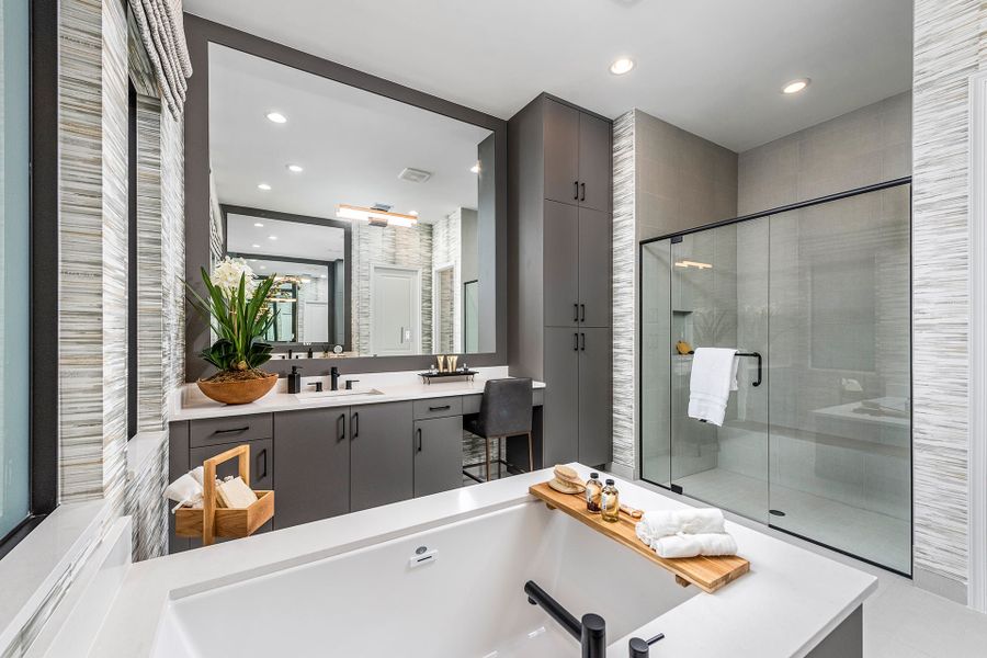 Representative furnished interior of a home built from the Jade by GL Homes in Valencia Del Mar (55+), Boynton Beach (Image 7).