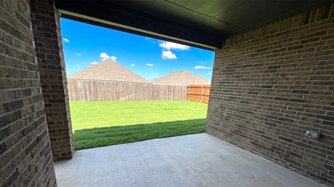 Exterior details and patio area of a home in Lakewood Trails, Forney (Image 2). Exterior details and patio area of a home in Lakewood Trails, Forney (Image 2).