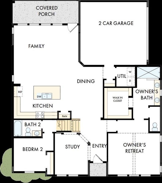 2D floor plan layout of this home in Nexton – Midtown – The Garden Collection, Summerville, SC (Image 5). 2D floor plan layout of this home in Nexton – Midtown – The Garden Collection, Summerville, SC (Image 5).