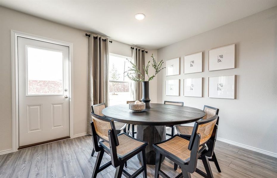 Spacious dining area *Model representation