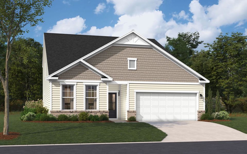 Representative exterior photo of a completed home built from the The Jefferson by Stanley Martin Homes in Green Tree Place, Anderson, SC (Image 54).