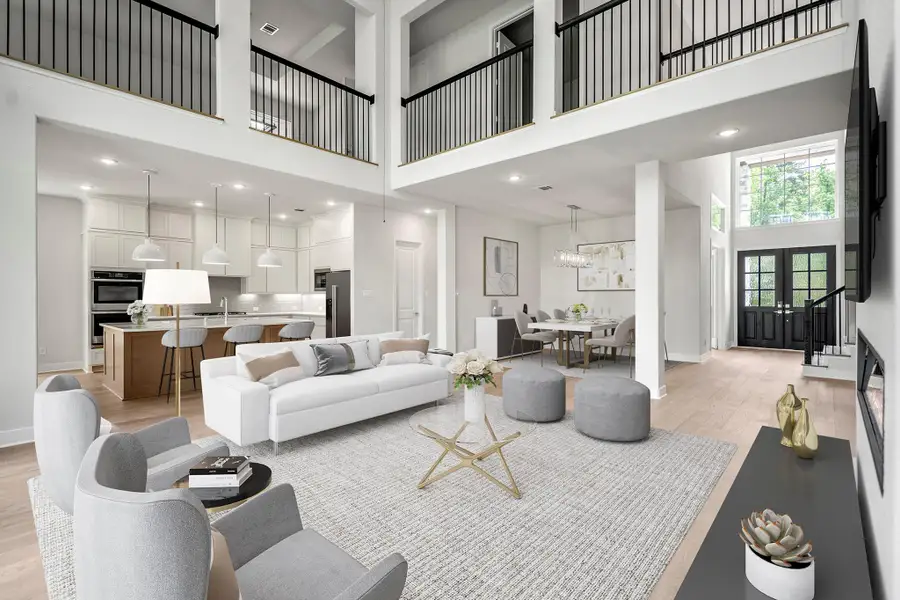 Furnished interior view inside a new home in The Woodlands Hills, Willis (Image 5). Furnished interior view inside a new home in The Woodlands Hills, Willis (Image 5).