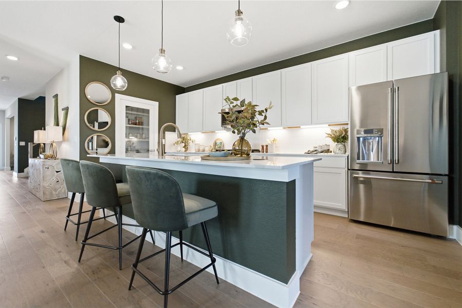 Furnished interior view inside a new home in Sunfield, Buda (Image 16).