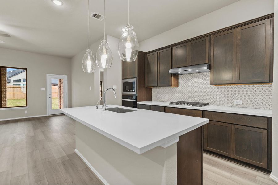 Furnished interior view inside a new home in The Highlands, Porter (Image 8).