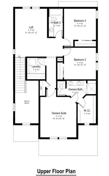 2D floor plan layout for the Starling by View Homes in Murata Farms, Fort Lupton, CO (Image 4).