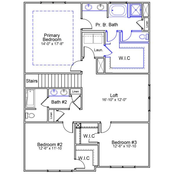 2D floor plan layout of this home in Ellington, Elgin, SC (Image 3).