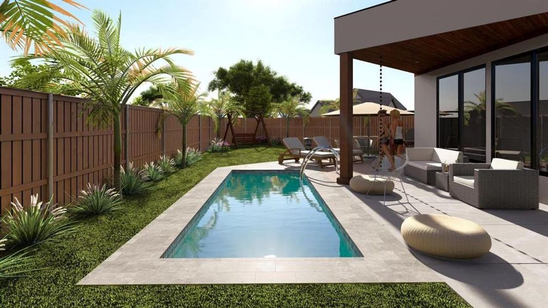 Pool rendering.