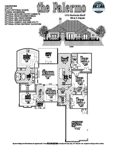 2D floor plan layout of this home in Highland Estates, San Antonio, TX (Image 1). 2D floor plan layout of this home in Highland Estates, San Antonio, TX (Image 1).