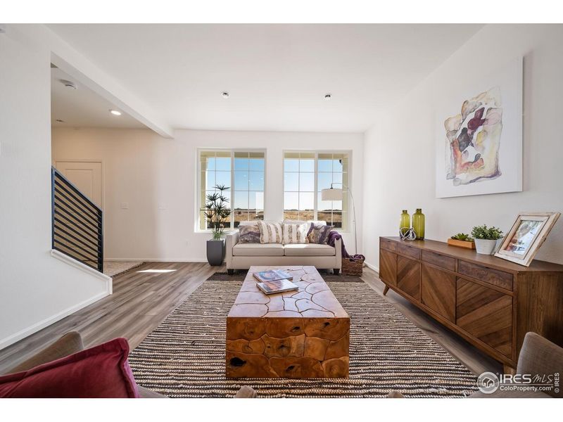 Furnished interior view inside a new home in Thompson River Ranch, Johnstown (Image 16).