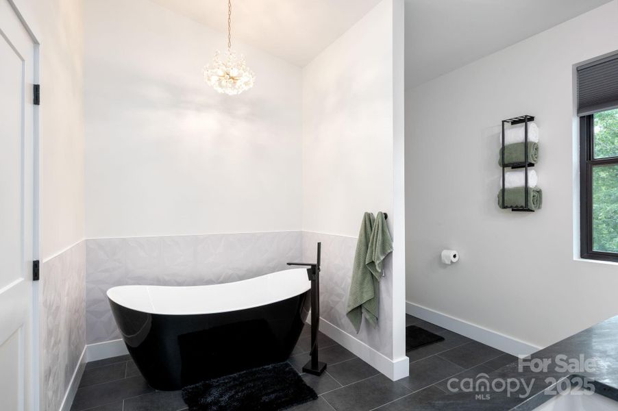 ...A Deep Free-standing Soaking Tub...