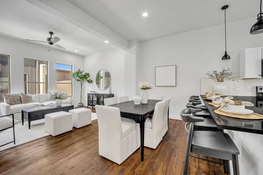 Furnished interior view inside a new home in , Dallas (Image 7). Furnished interior view inside a new home in , Dallas (Image 7).