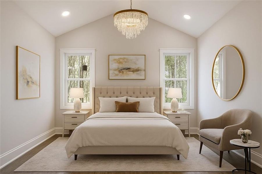 Furnished interior view inside a new home in , Bowdon (Image 9).