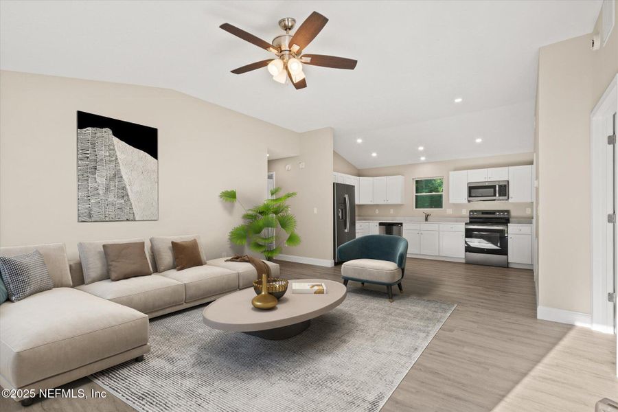 Furnished interior view inside a new home in , Interlachen (Image 9).