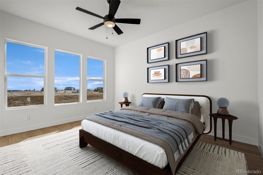 Furnished interior view inside a new home in Wolf Ranch - Enclave Collection, Colorado Springs (Image 9).