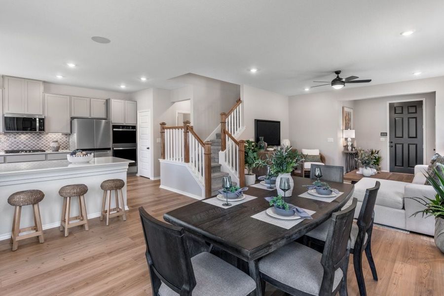Representative furnished interior of a home built from the 2071 by KB Home in Watermill-Heritage Collection, Uhland (Image 6). Representative furnished interior of a home built from the 2071 by KB Home in Watermill-Heritage Collection, Uhland (Image 6).