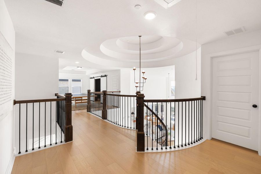 Furnished interior view inside a new home in Sweetwater - 60', Austin (Image 24).