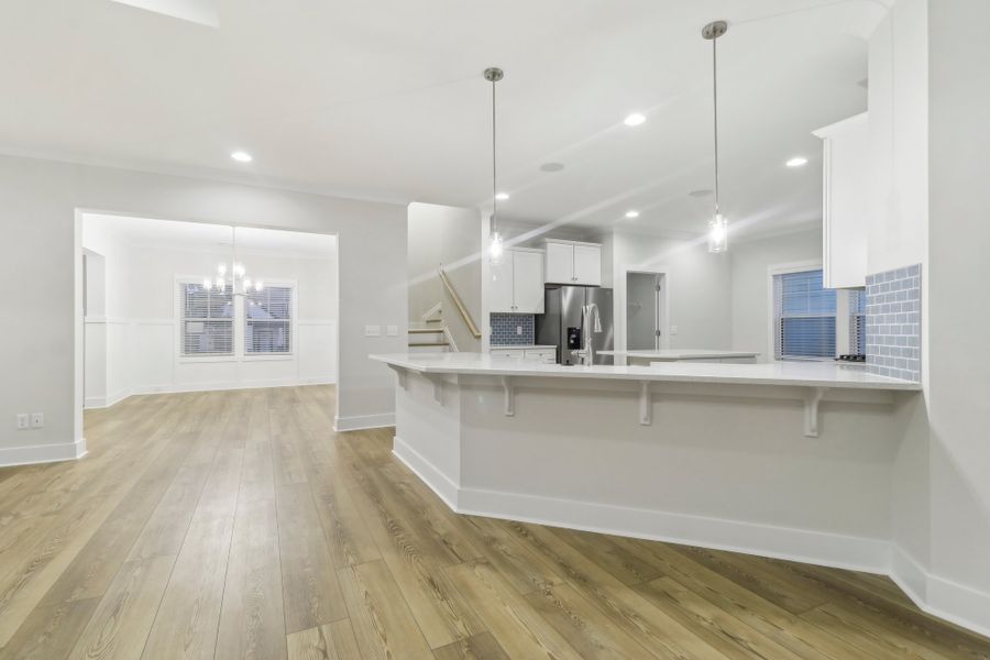 Representative furnished interior of a home built from the Ariel II by Great Southern Homes in Collins Cove, Chapin (Image 8).