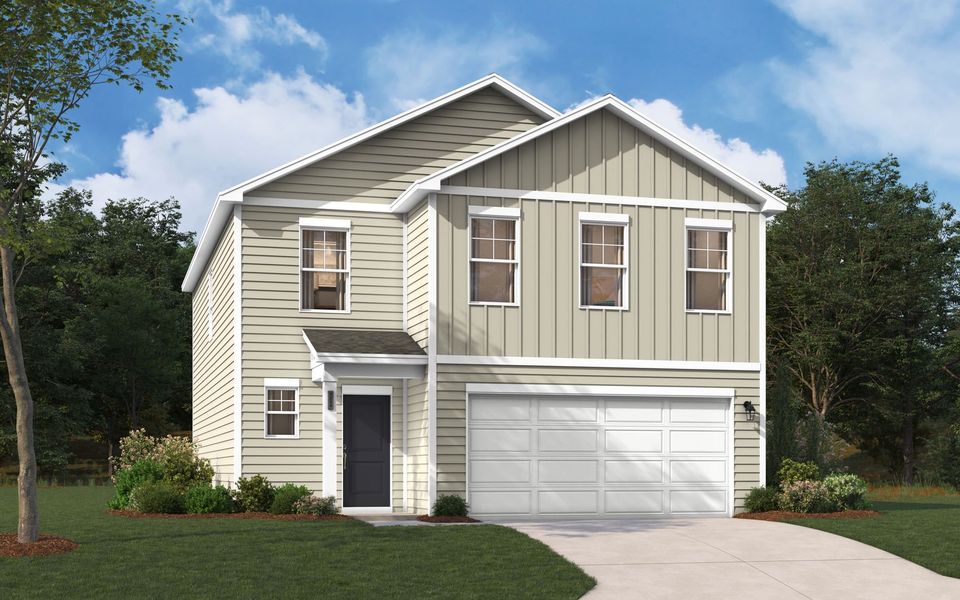 Representative exterior photo of a completed home built from the Frazier by Stanley Martin Homes in Essence at Bent Creek Village, Thomson, GA (Image 32). Representative exterior photo of a completed home built from the Frazier by Stanley Martin Homes in Essence at Bent Creek Village, Thomson, GA (Image 32).