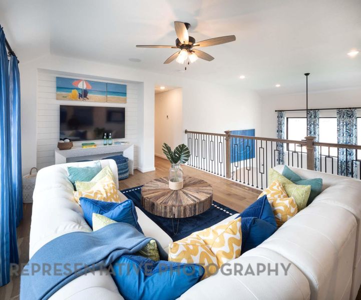 Furnished interior view inside a new home in Pomona, Manvel (Image 25).