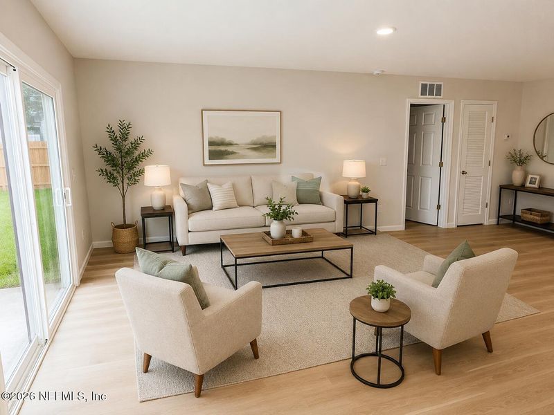 Furnished interior view inside a new home in , Jacksonville (Image 6). Furnished interior view inside a new home in , Jacksonville (Image 6).