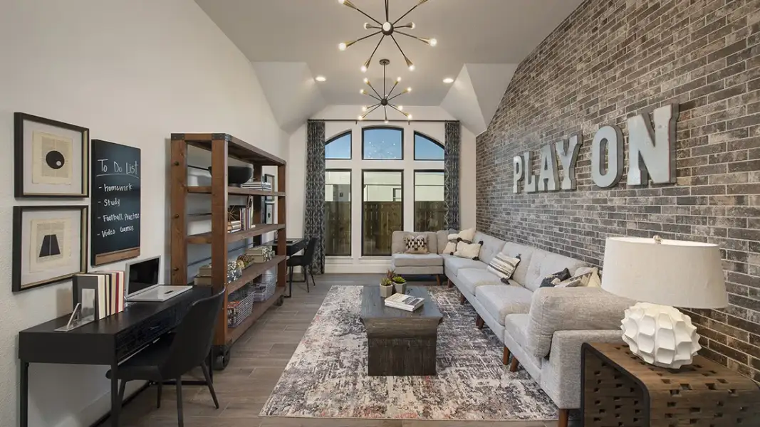 Representative furnished interior of a home built from the 2916W by Perry Homes in Veramendi, New Braunfels (Image 11).