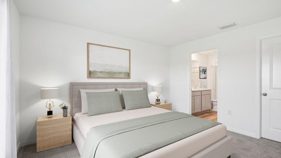 Representative furnished interior of a home built from the ARCHER II by D.R. Horton in Rye Crossing, Parrish (Image 9).