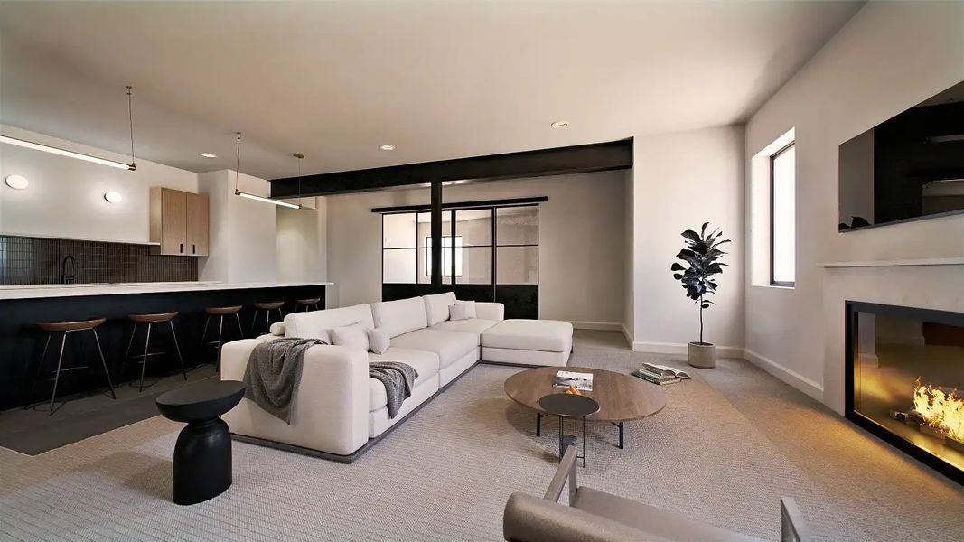 Representative furnished interior of a home built from the Cedar by Work Shop Colorado in Signature at Crystal Valley, Castle Rock (Image 8).