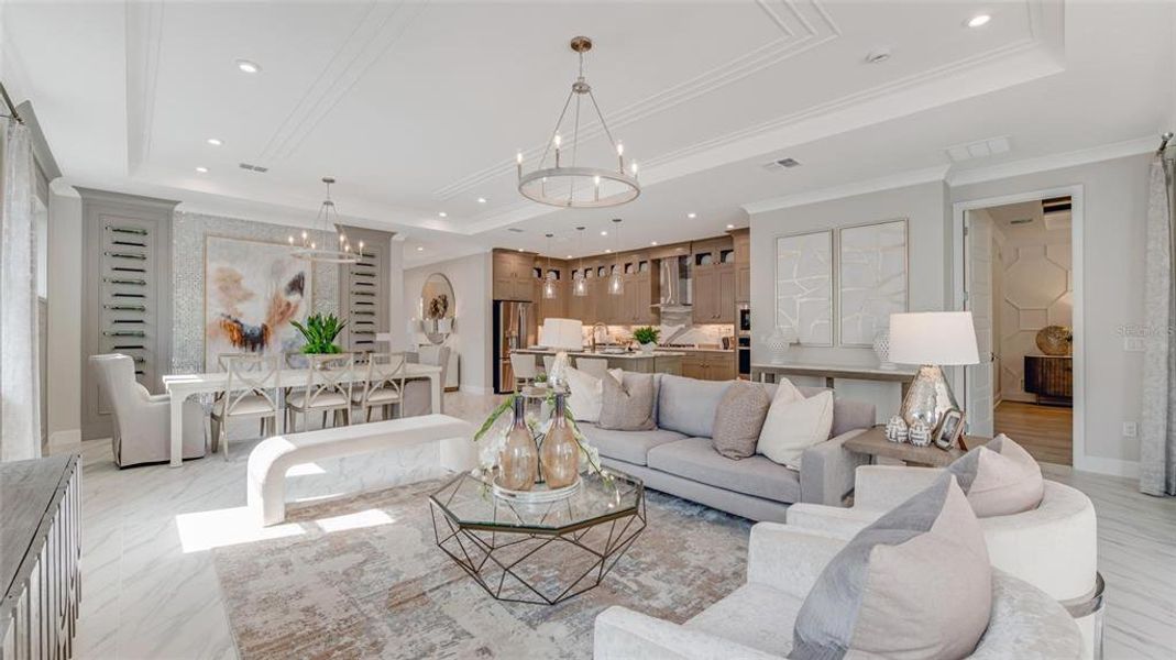 Furnished interior view inside a new home in Cresswind DeLand, Deland (Image 11).