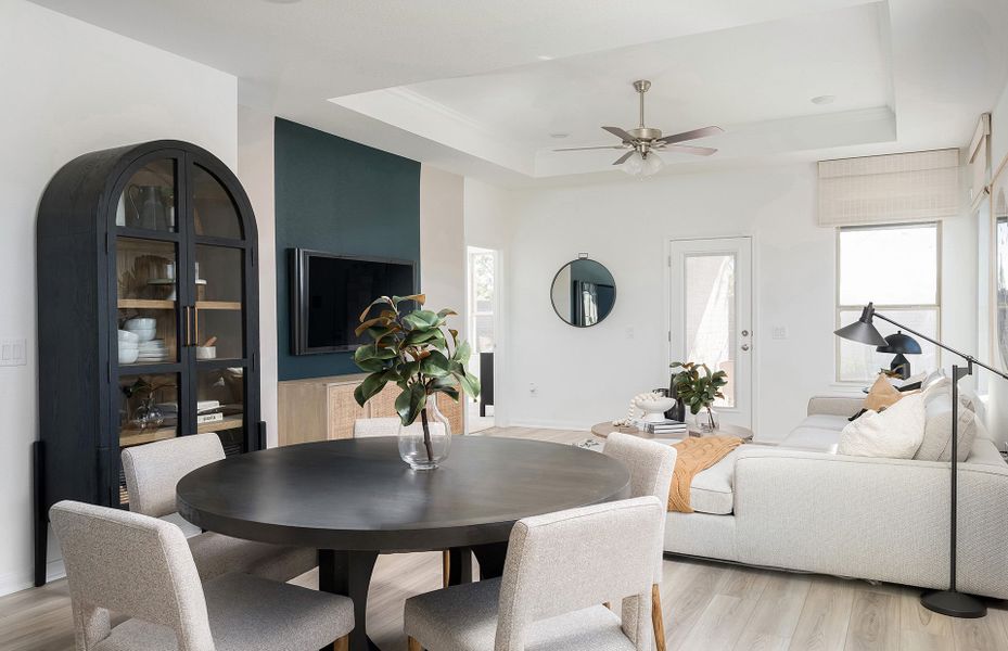 Representative furnished interior of a home built from the Kerrville by Pulte Homes in Pulte Homes at Two Step Farm, Montgomery (Image 10).