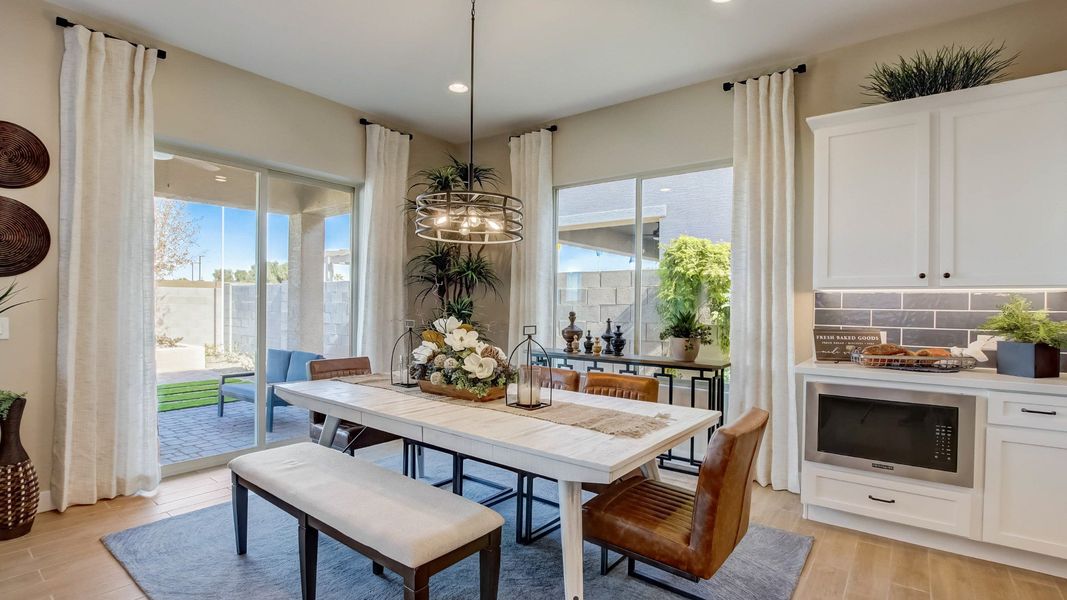 Representative furnished interior of a home built from the Amethyst by DRB Homes in Hacienda at Estrella, Goodyear (Image 9).