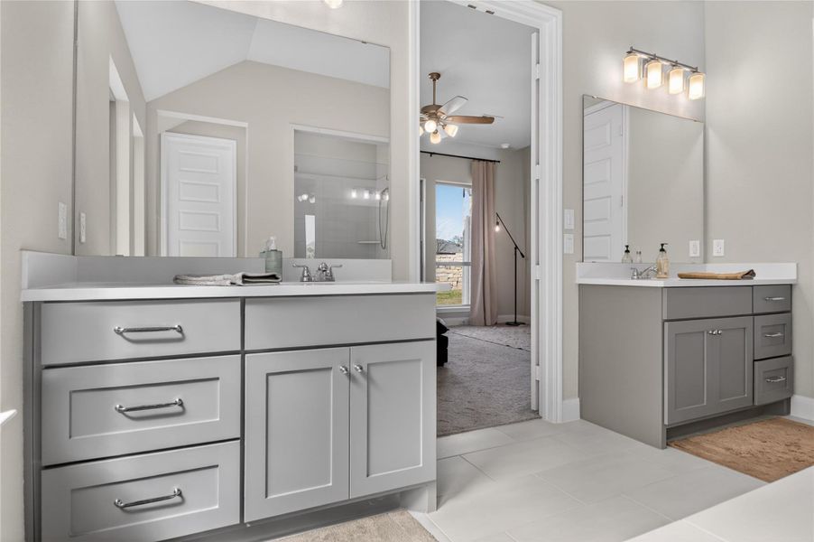 Furnished interior view inside a new home in Wolf Ranch, Georgetown (Image 23).