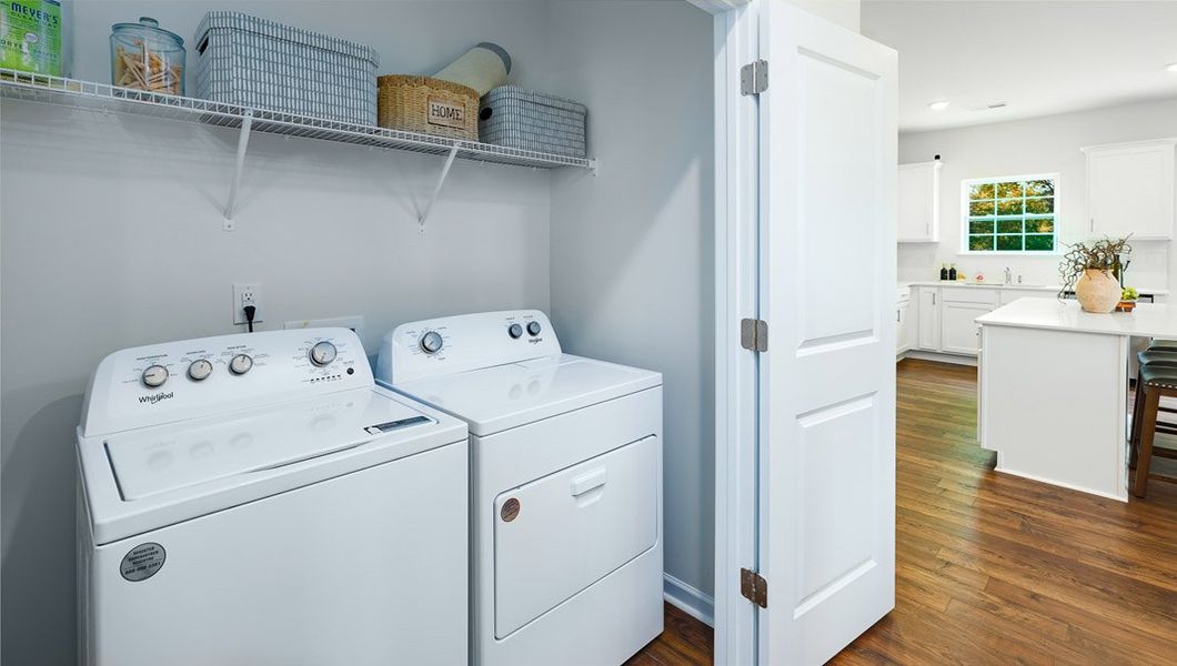 Furnished interior view inside a new home in Tap Root Farms, Fletcher (Image 33).