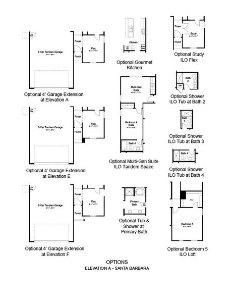 2D floor plan layout of this home in Artisan at Asante, Surprise, AZ (Image 4).