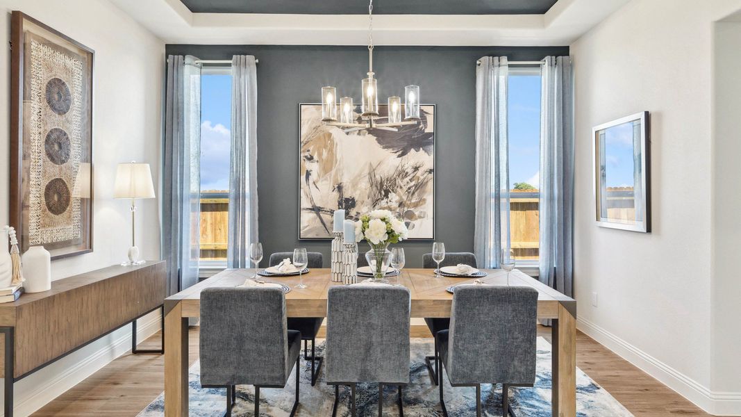 Representative furnished interior of a home built from the Dartmouth by Brightland Homes in Anna Ranch, Anna (Image 23).