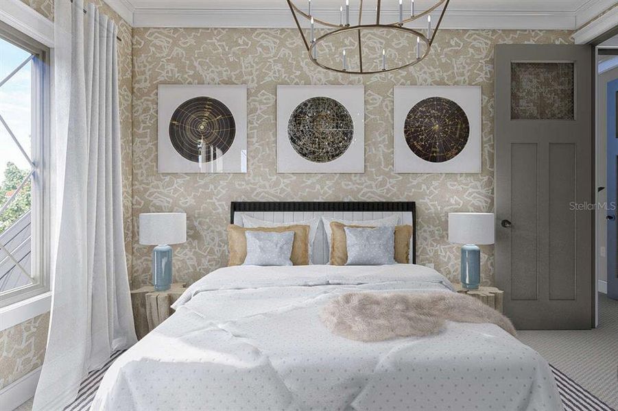 Furnished interior view inside a new home in , Tampa (Image 6).