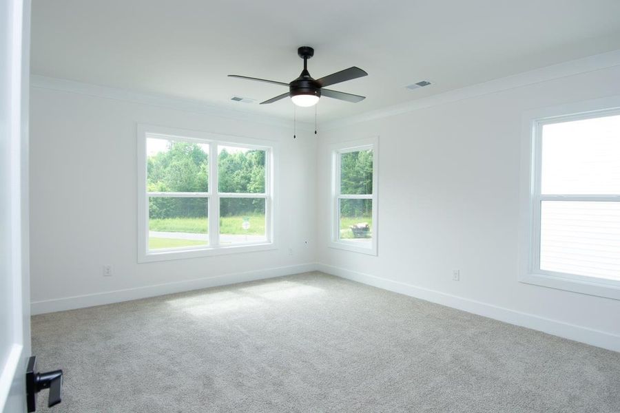 Representative unfurnished interior of a home built from the 1692 Townhome by Adams Homes in Parkstone Place Townhomes, Roebuck (Image 18).