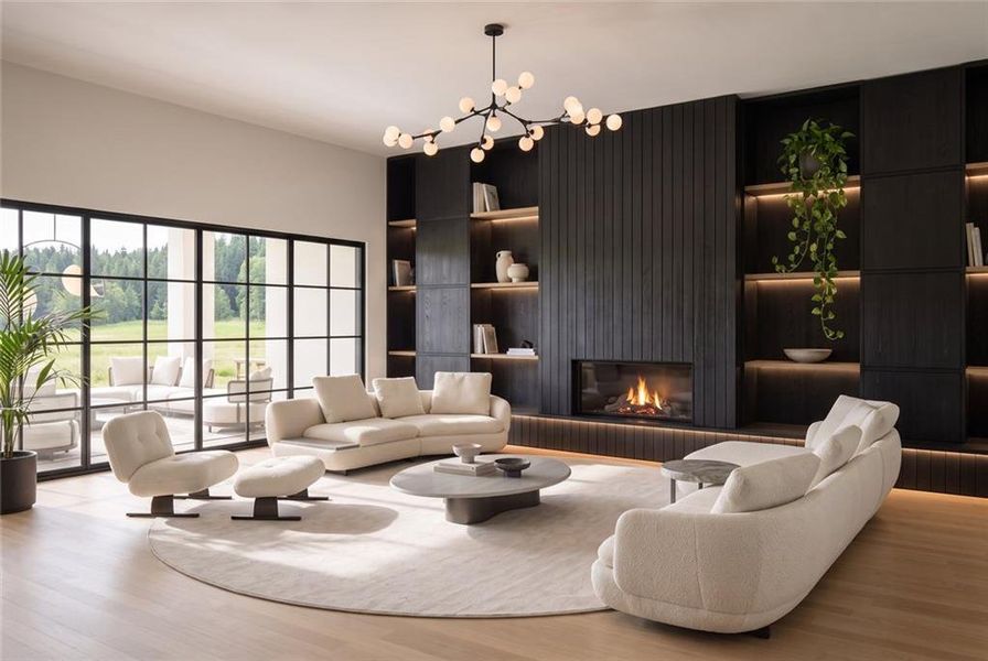 Furnished interior view inside a new home in , Alpharetta (Image 10).