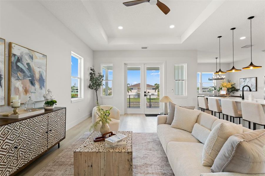 Furnished interior view inside a new home in , Hernando Beach (Image 12). Furnished interior view inside a new home in , Hernando Beach (Image 12).