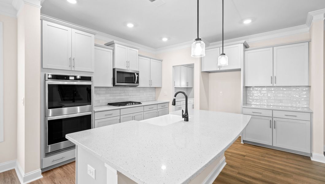 Representative furnished interior of a home built from the HAMPSHIRE by D.R. Horton in Whitehawk Meadows, Travelers Rest (Image 8).