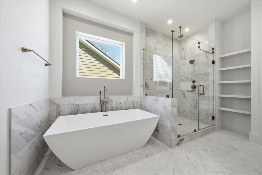 Furnished interior view inside a new home in , Houston (Image 18).