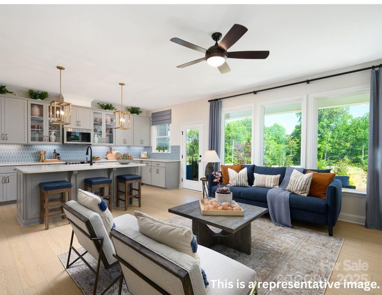 Furnished interior view inside a new home in Westview Towns, Waxhaw (Image 4).