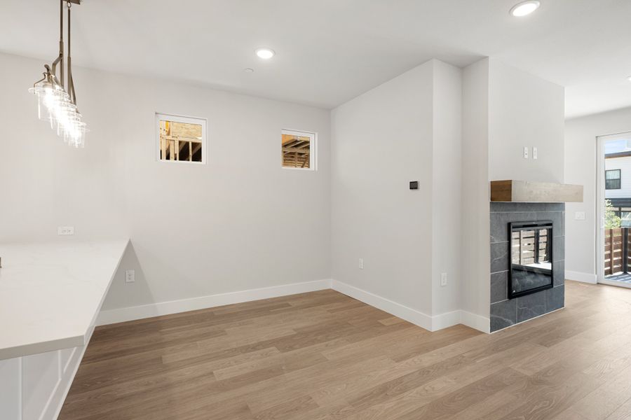 Spacious, unfurnished interior of a new home in Willow Grove Townhomes, Melissa (Image 23).
