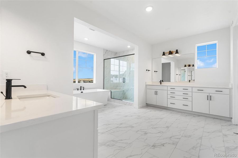 Furnished interior view inside a new home in Sterling Ranch, Littleton (Image 10).