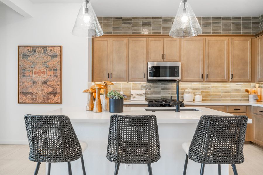 Kitchen | Brisa Model Home | Mira Vista at Victory in Buckeye, AZ by Landsea Homes