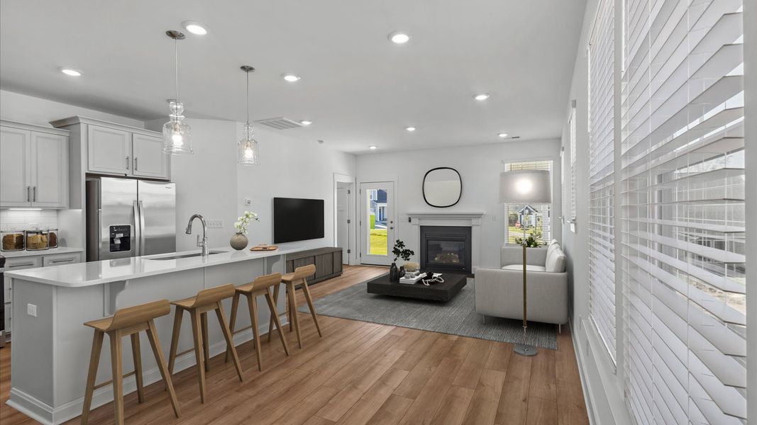 Furnished interior view inside a new home in Pleasant Falls, Moore (Image 24). Furnished interior view inside a new home in Pleasant Falls, Moore (Image 24).