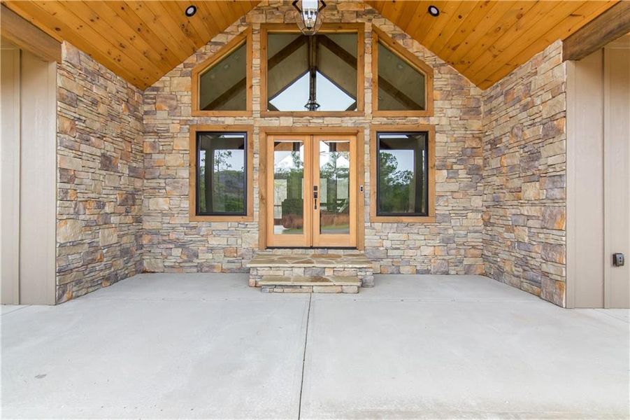 Exterior details and patio area of a home in , Talking Rock (Image 27).