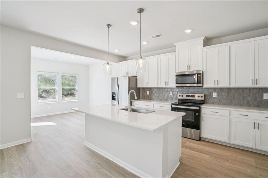 Furnished interior view inside a new home in Hawthorne Station, College Park (Image 8).